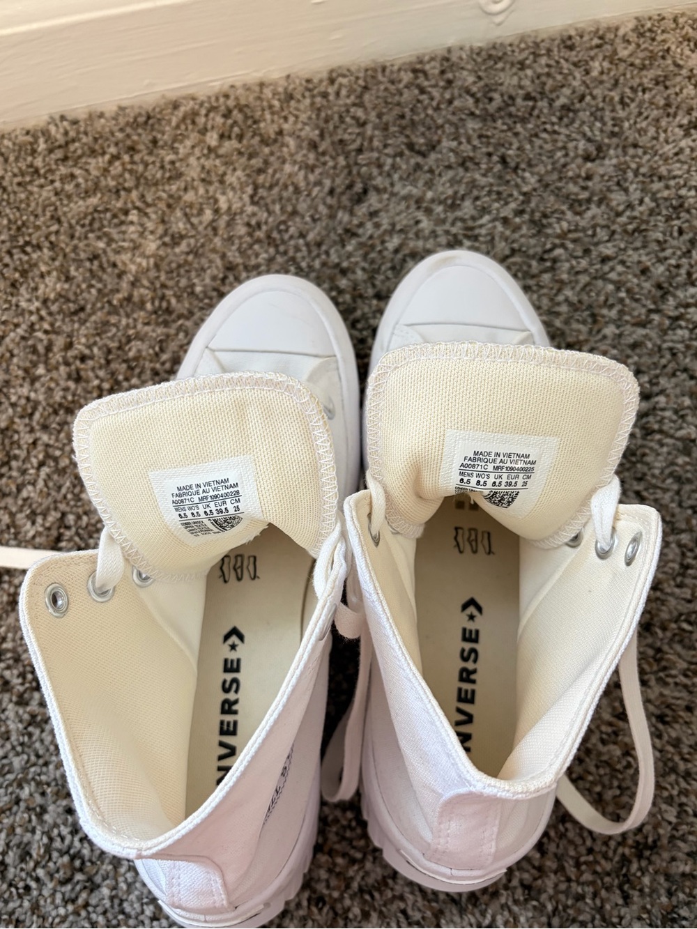 White Platform Converse - Picture 5 of 6